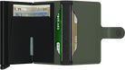 SECRID Secrid Matte Green/Black Miniwallet Green/Black back view