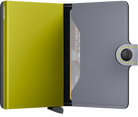 Secrid Matte Grey/Lime Miniwallet-Open view