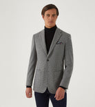 Skopes Hastings Tapered Fit Black Grey Blazer Black/Grey front view