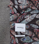 Skopes Hastings Tapered Fit Black Grey Blazer Black/Grey back view