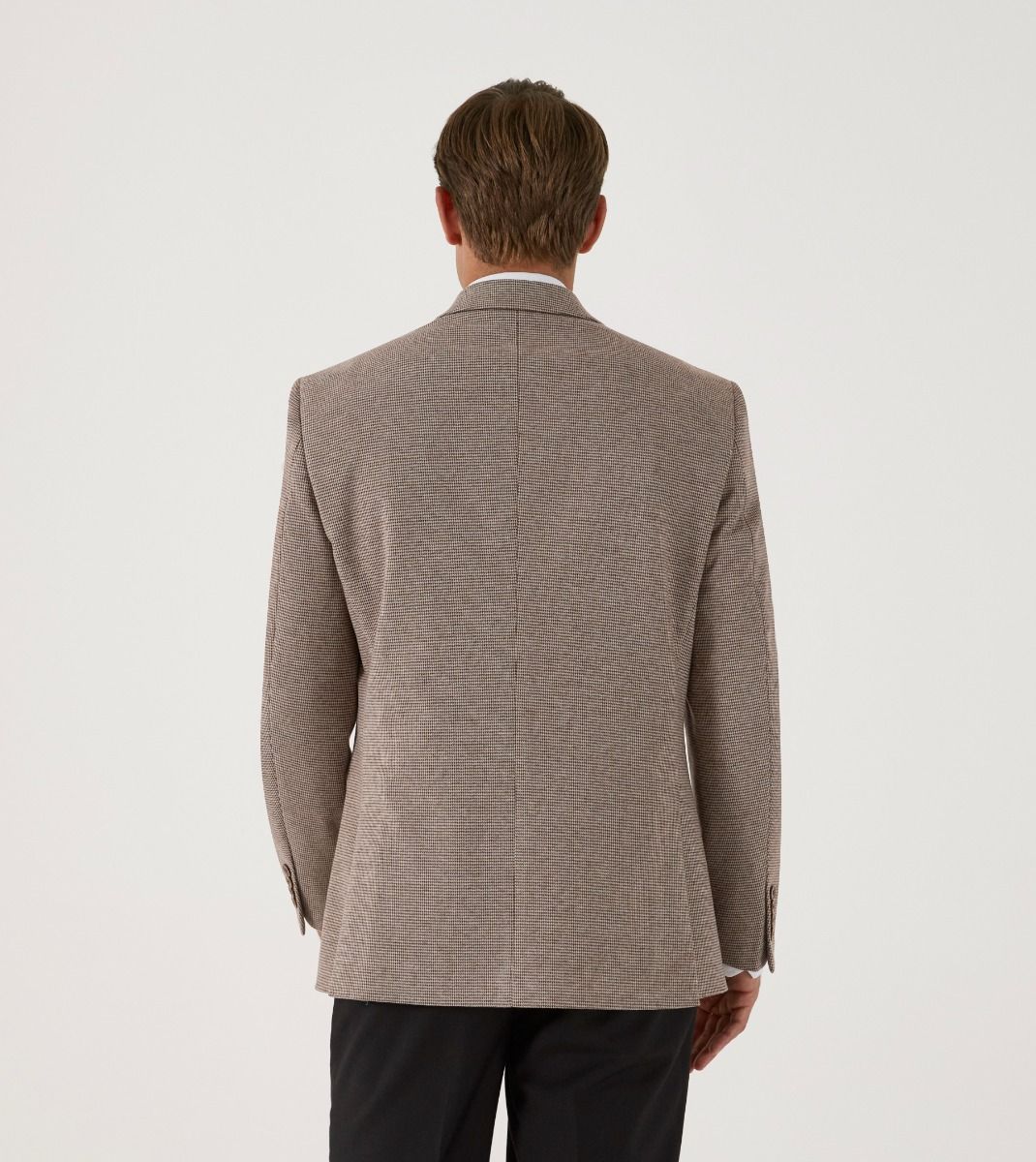Men's Hastings Tapered Jacket - Brown/Stone-Back View