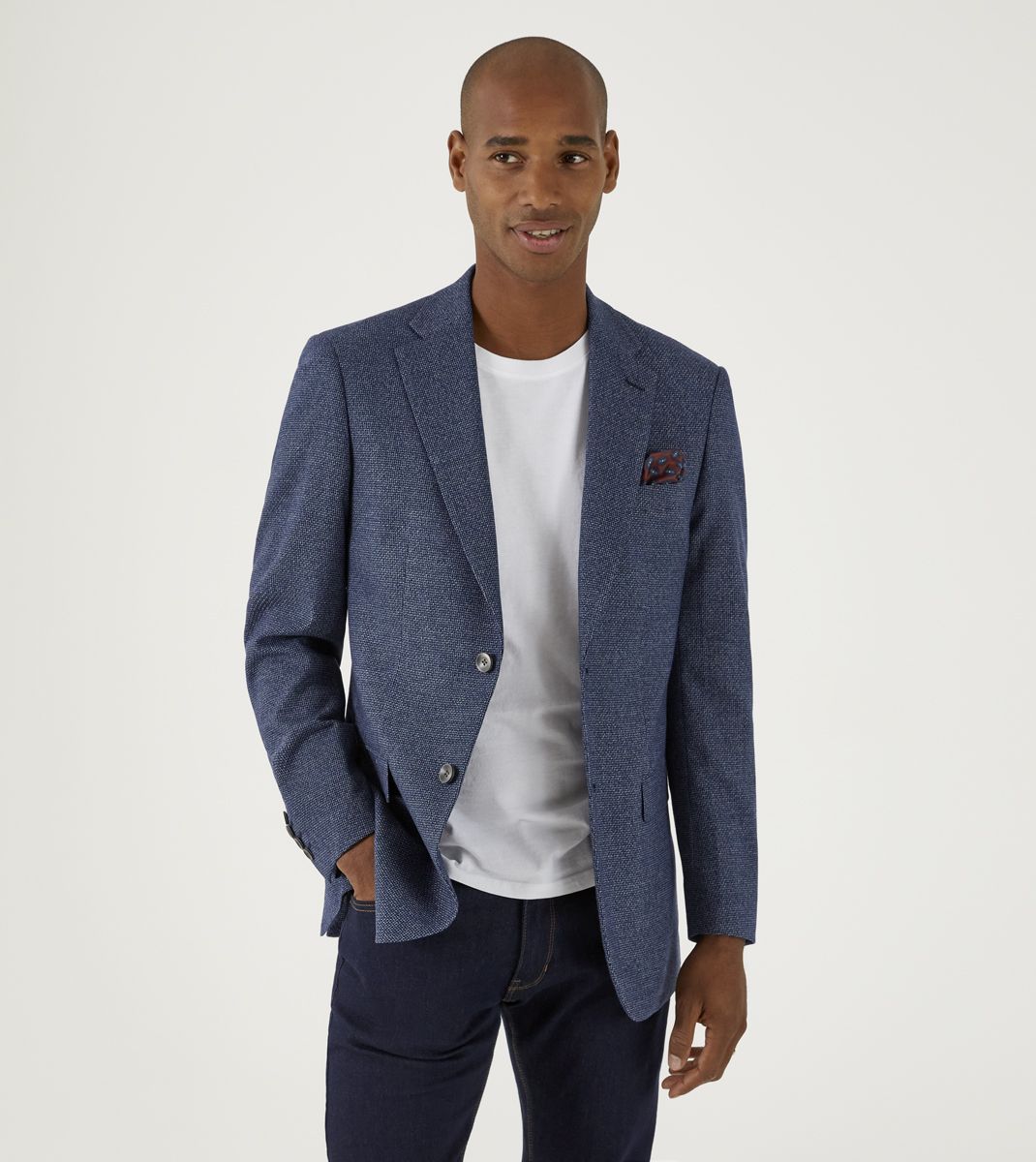Cole Navy Tapered Fit Blazer