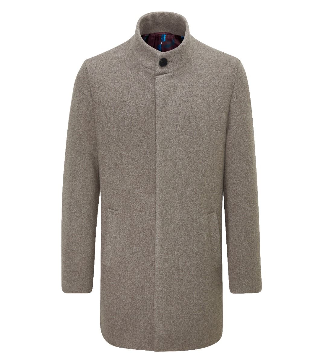 Skopes Faulkner Oat Overcoat Oat back view