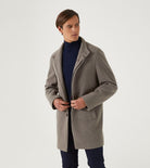 Skopes Faulkner Oat Overcoat Oat front view