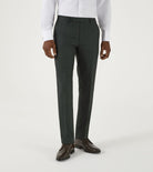 Skopes Harcourt Green Tapered Suit Trousers Green front view