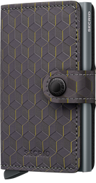 SECRID Secrid Optical Grey/Yellow Miniwallet Grey/Yellow front view