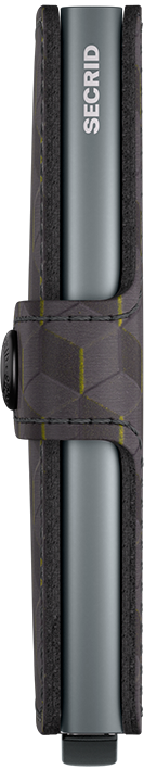 Secrid Optical Grey/Yellow Miniwallet-Side view