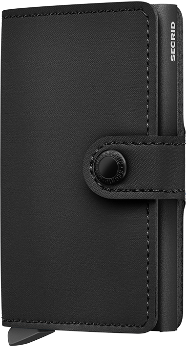 SECRID Secrid Yard Black/Powder Black Miniwallet Black/Powder Black front view