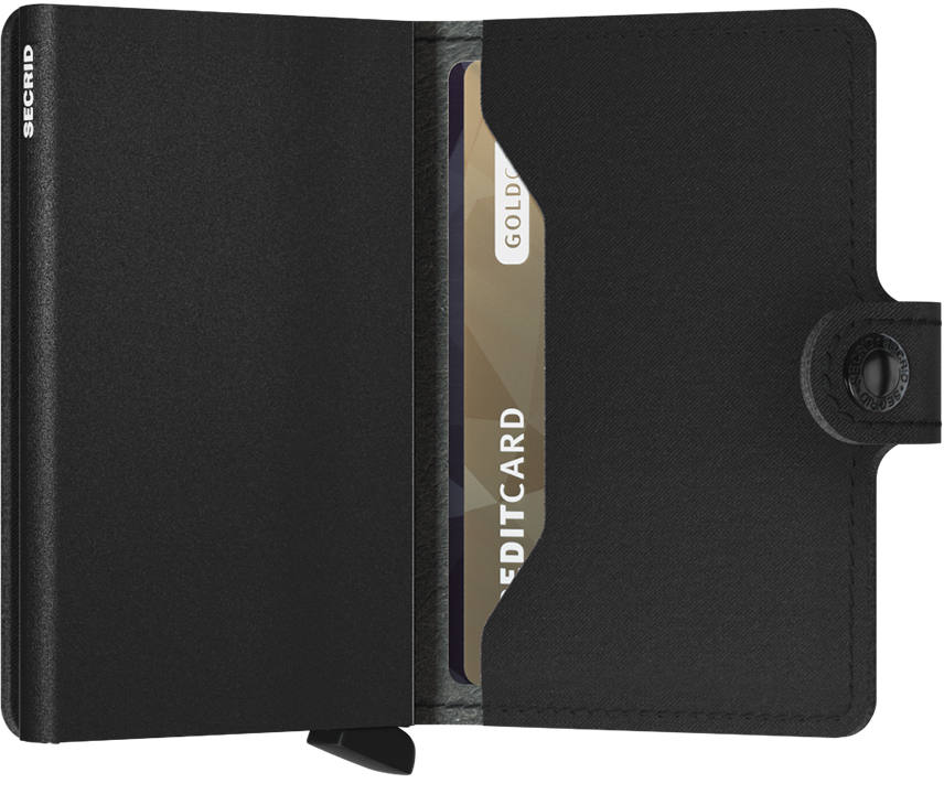 Secrid Yard Black/Powder Black Miniwallet-Inside view