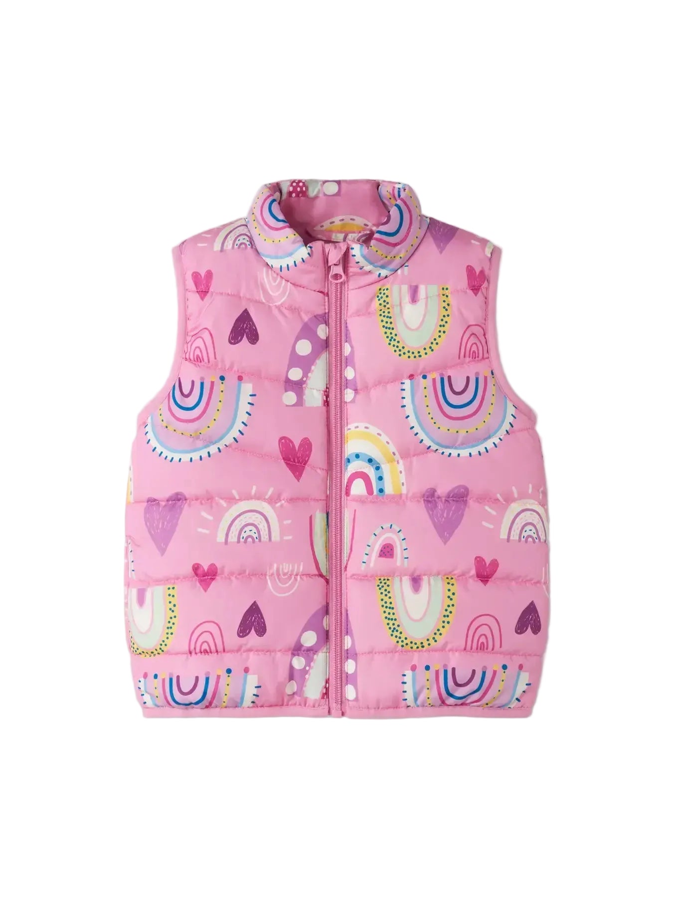 NAME IT Mylane Fushia Pink Vest Fuchsia Pink front view