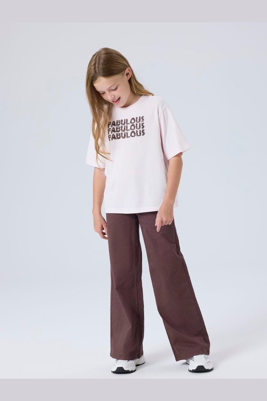 NAME IT Karina Short Sleeve Top Wispy Clouds side view