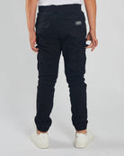 DIESEL KIDS Nash Cargo Black Pants Black back view