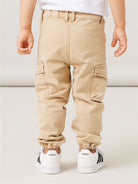 NAME IT Ben Cargo Twill Pant 1771-Incense incense model front view