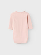 NAME IT Bissie Long Sleeve Body-Sepia Rose Sepia Rose model front view
