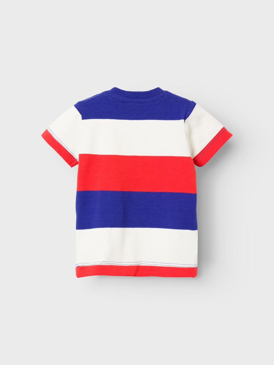 NAME IT Facts Short Sleeve Top-Clematis Blue Clematis Blue model front view