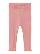 Girl's Begonia Legging-Ash Rose-Front View