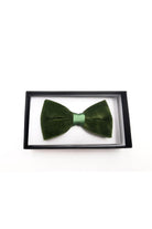 Zazzi Velvet Bow Ties by Giltedge BLACK side view