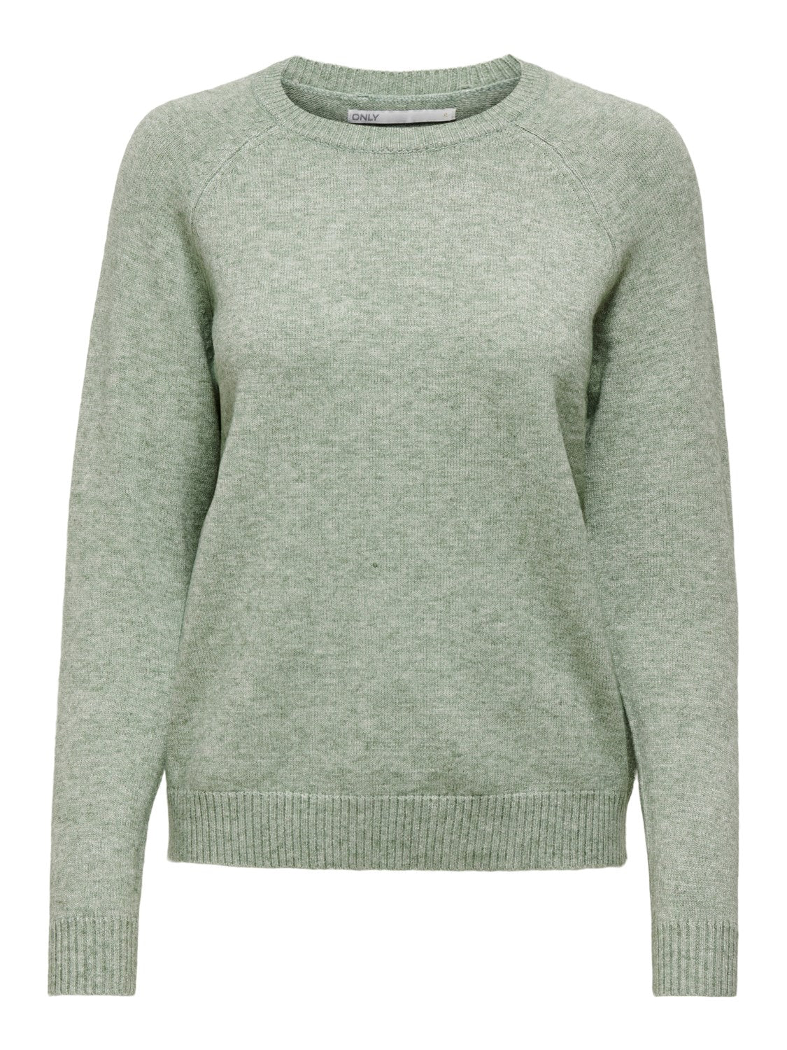 Ladies Lesly Kings Long Sleeve Pullover Knit-Basil-Front View