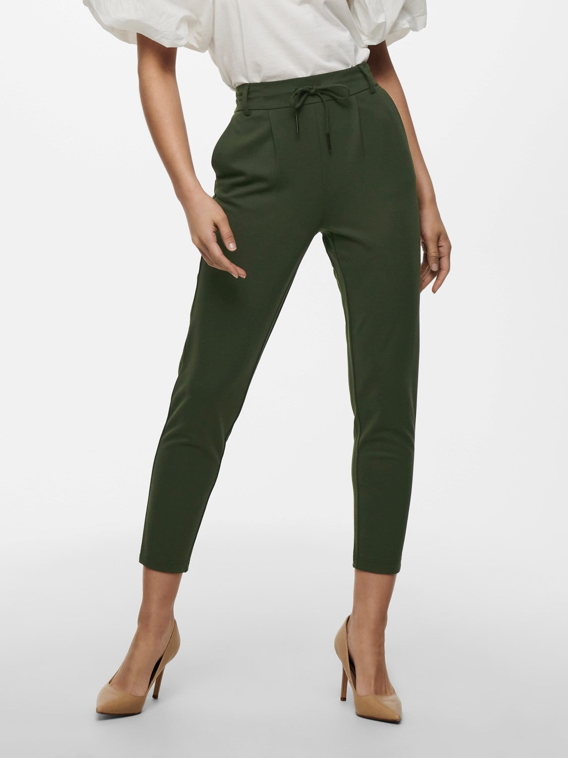 ONLY Poptrash Life Easy Peat Pant Peat front view
