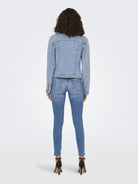 ONLY Wonder Denim Jacket-Light Blue Denim Light Blue Denim detail view