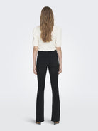 ONLY Blush Mid Flared Denim Jeans-Washed Black WASHED BLACK detail view