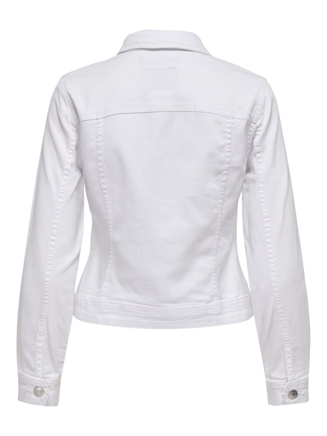 Ladies Wonder Denim Jacket-White-Back View
