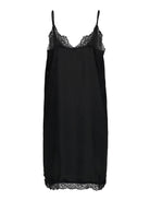 ONLY Fri Lace Singlet Mini Dress-Black BLACK model front view