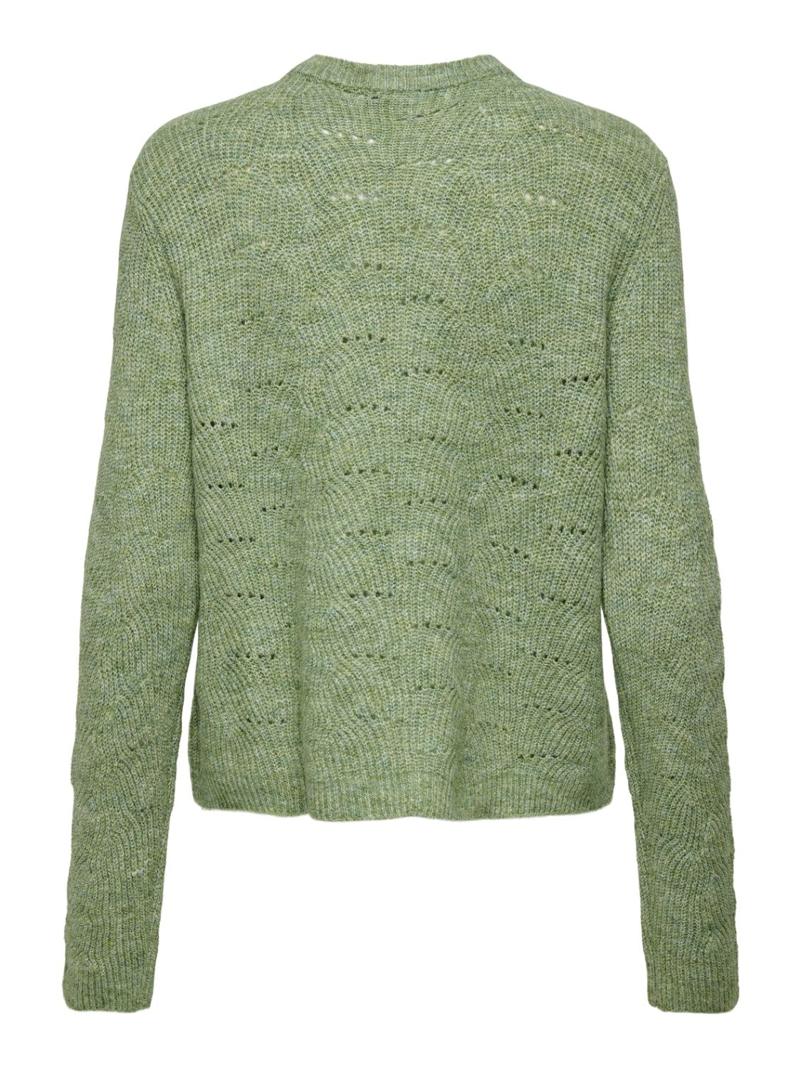 Lolli Long Sleeve Pullover Knit-Hedge Green-Back View