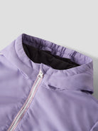 Detail of NAME IT Assimo jacket zip, pocket and recycled polyester fabric