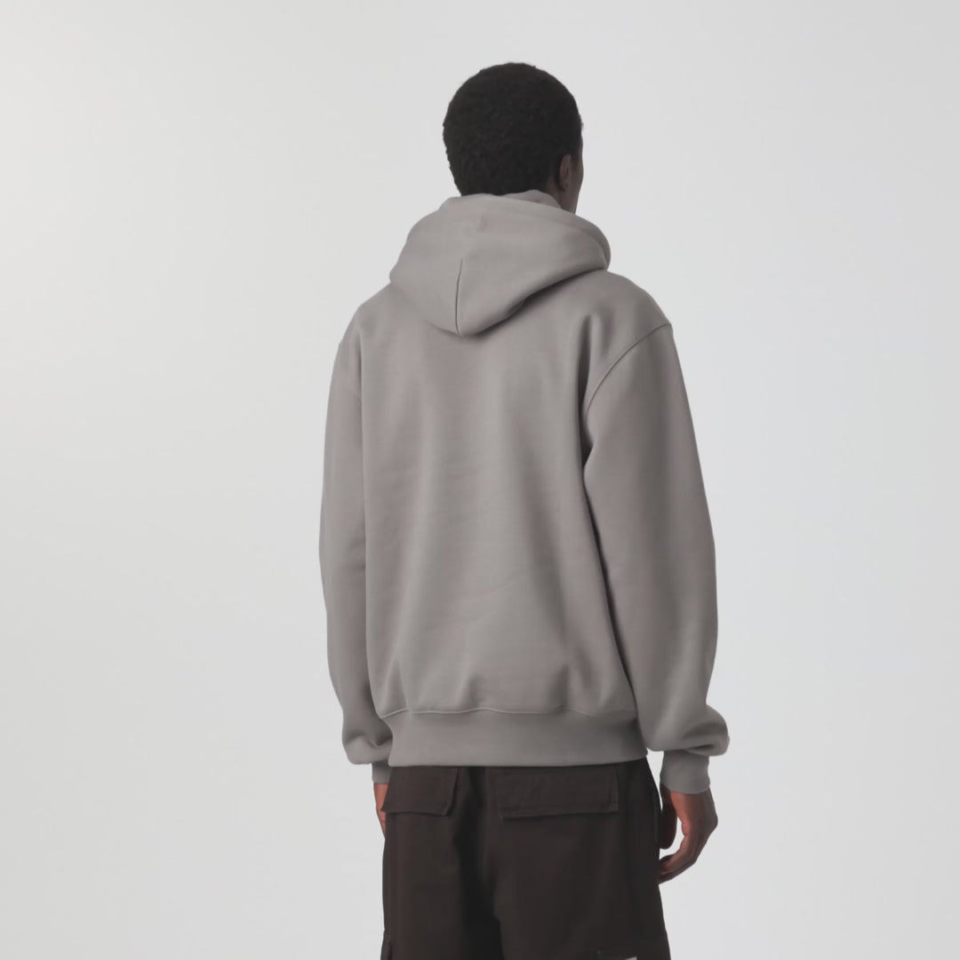 Hooded Carhartt Sweat-Shady Grey / Dark Navy.3Z4XX