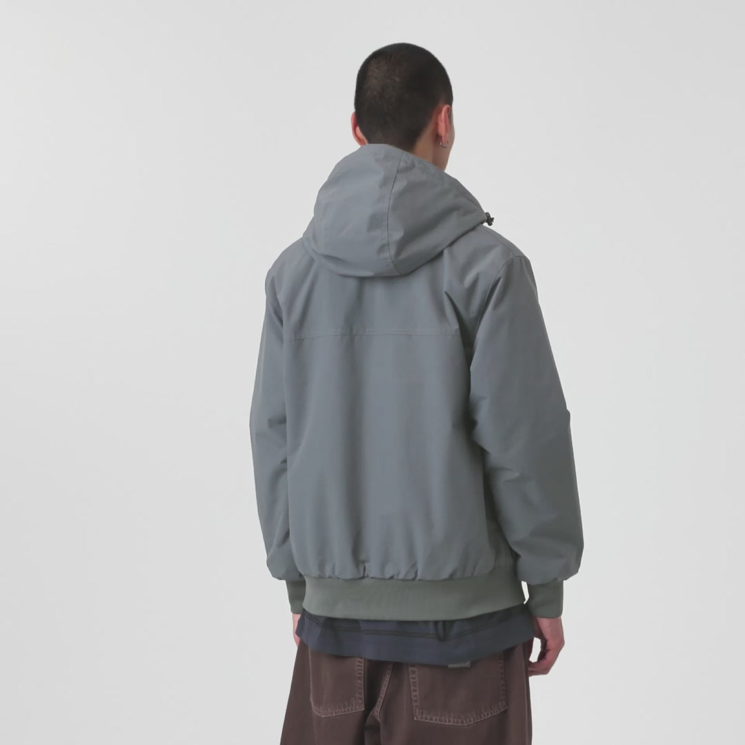 Hooded Sail Jacket - Styx / White