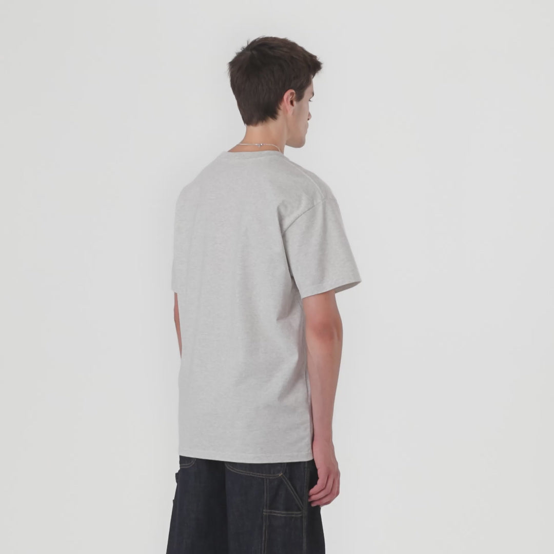 S/S Chase T-Shirt-Ash Heather / Gold