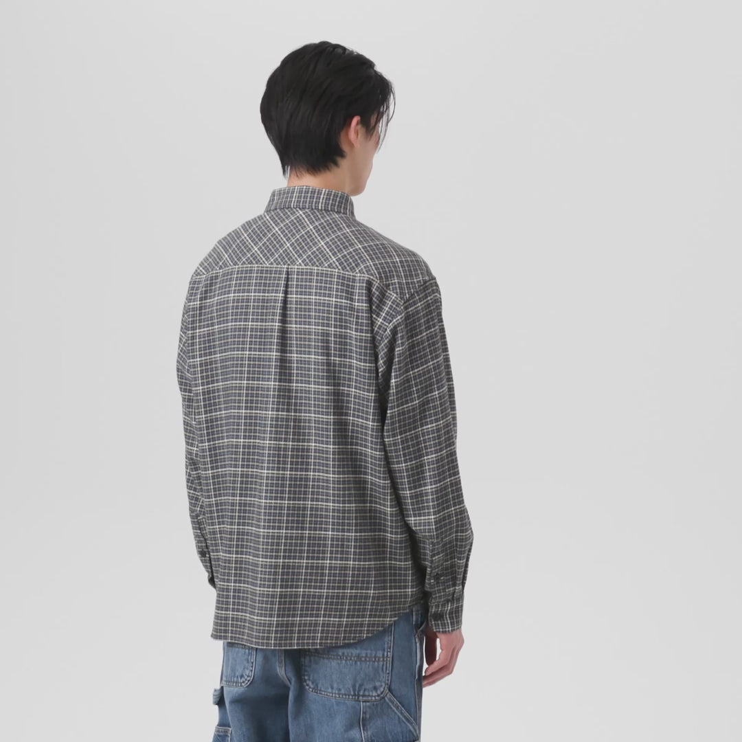 L/S Todrick Shirt-Todrick Houndstooth Icesheet