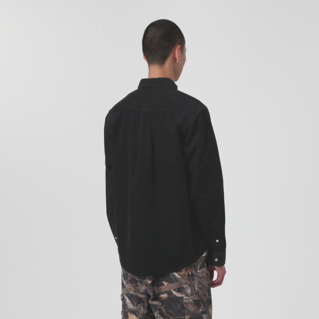 L/S Madison Cord Shirt - Soot