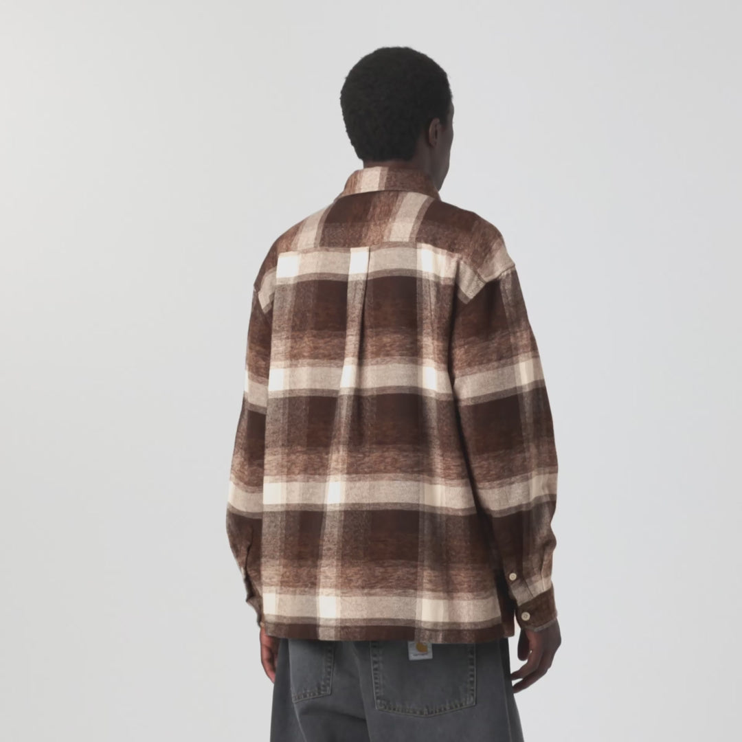 L/S Esterson Shirt-Esterson Check Tobacco