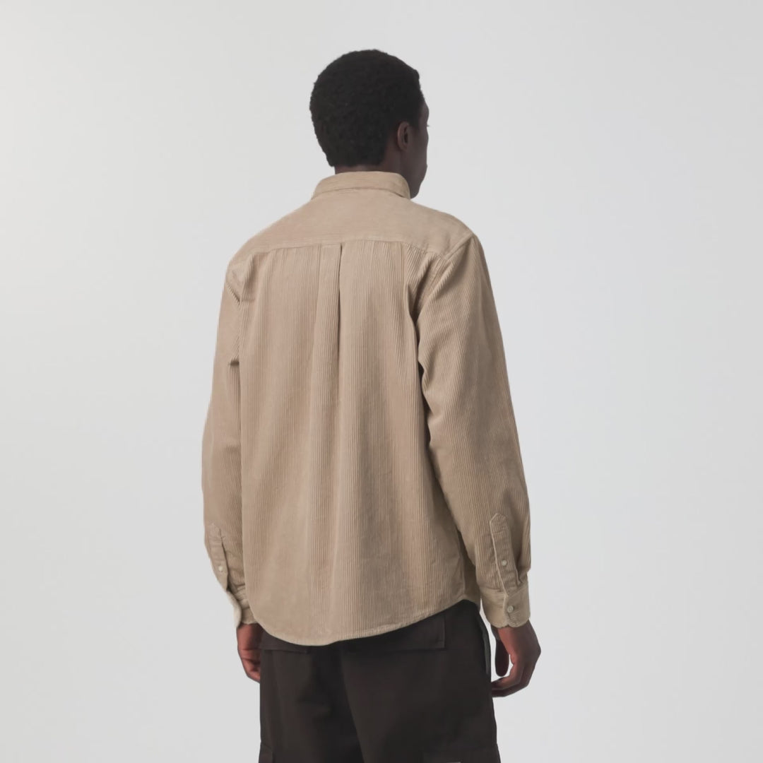 L/S Madison Cord Shirt-Wall.G1XX