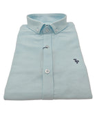 tom penn Tom Penn Ocean 1 Oxford Long Sleeve Shirt Ocean1 model front view