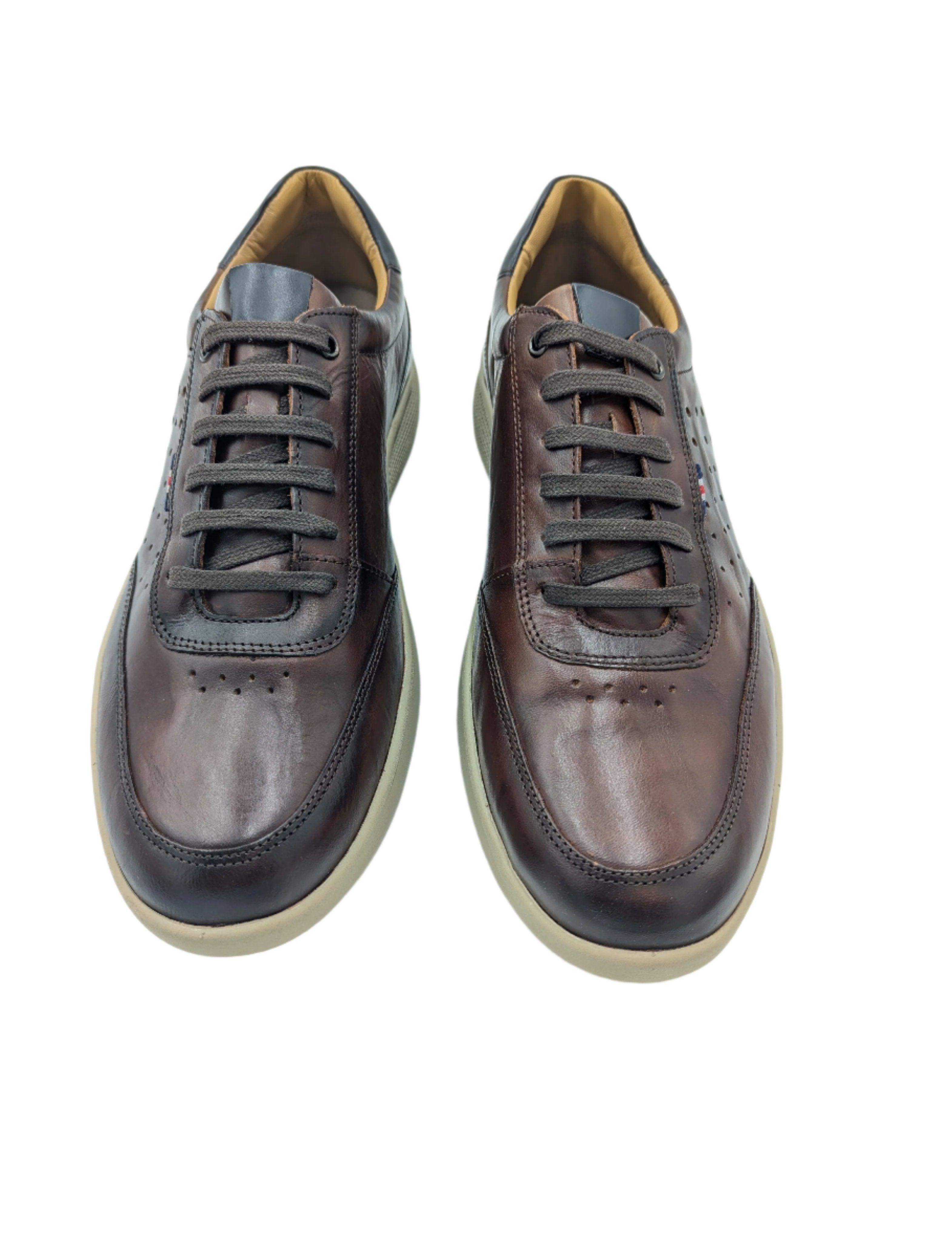 Bragg Lace Up Brown Shoe-Front view