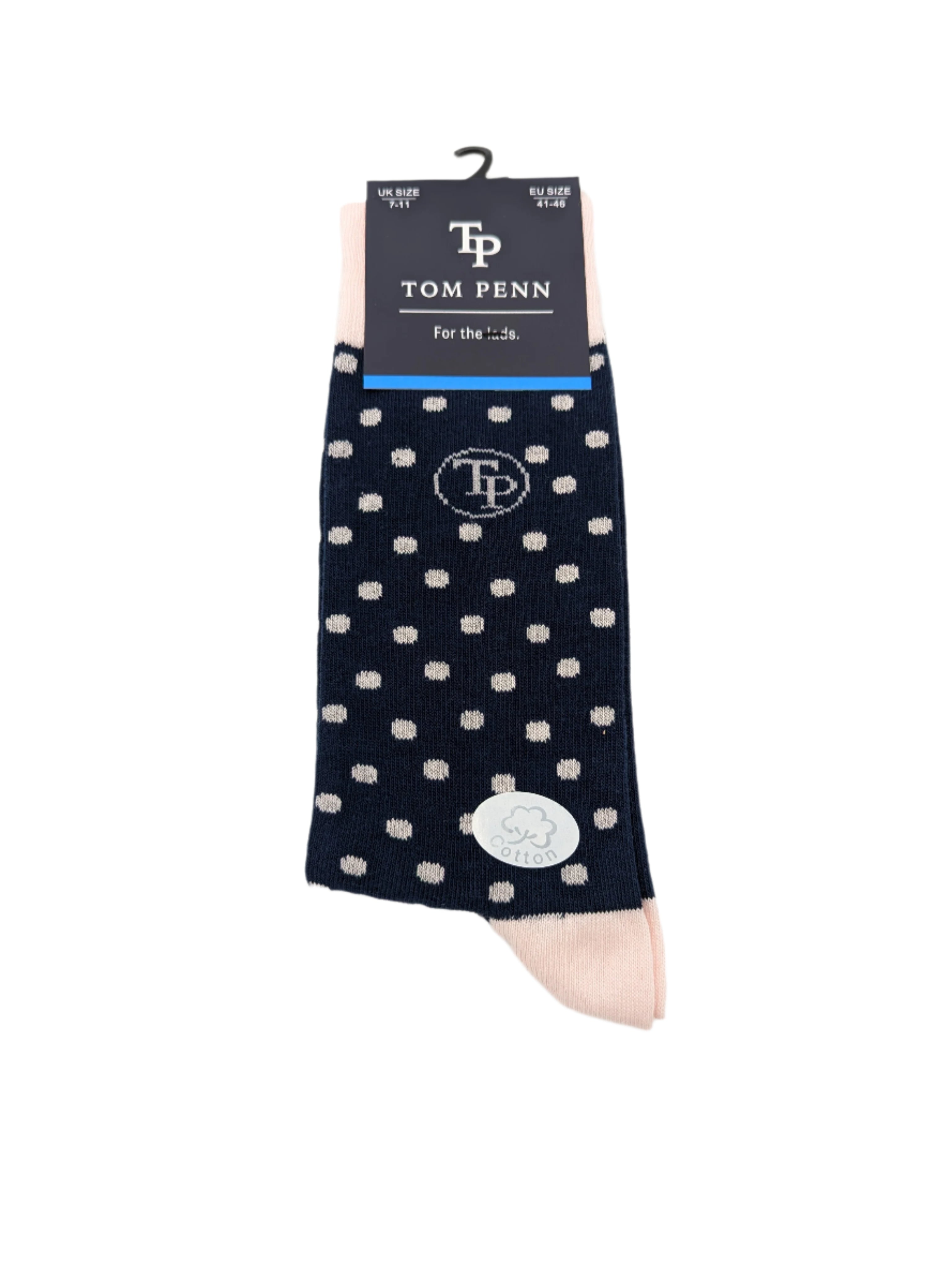 tom penn Tom Penn Navy/Pink Sock Navy front view