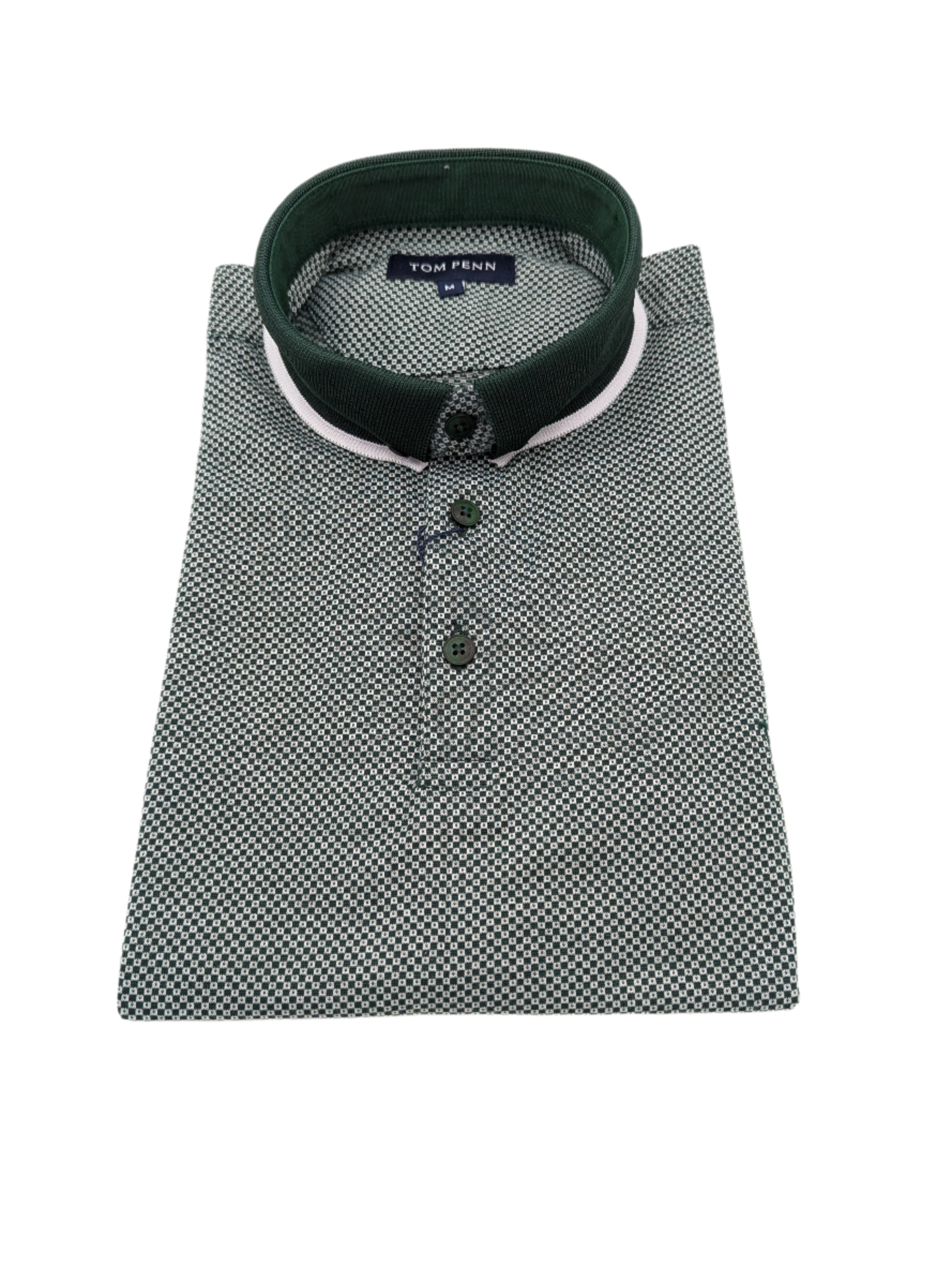 Tom Penn Green Knit Polo