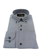6TH SENSE Perform 22 Dark Navy / White Pattern Shirt Dark Navy / White close up view