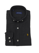 tom penn Tom Penn Long Sleeve Black Shirt Black model front view
