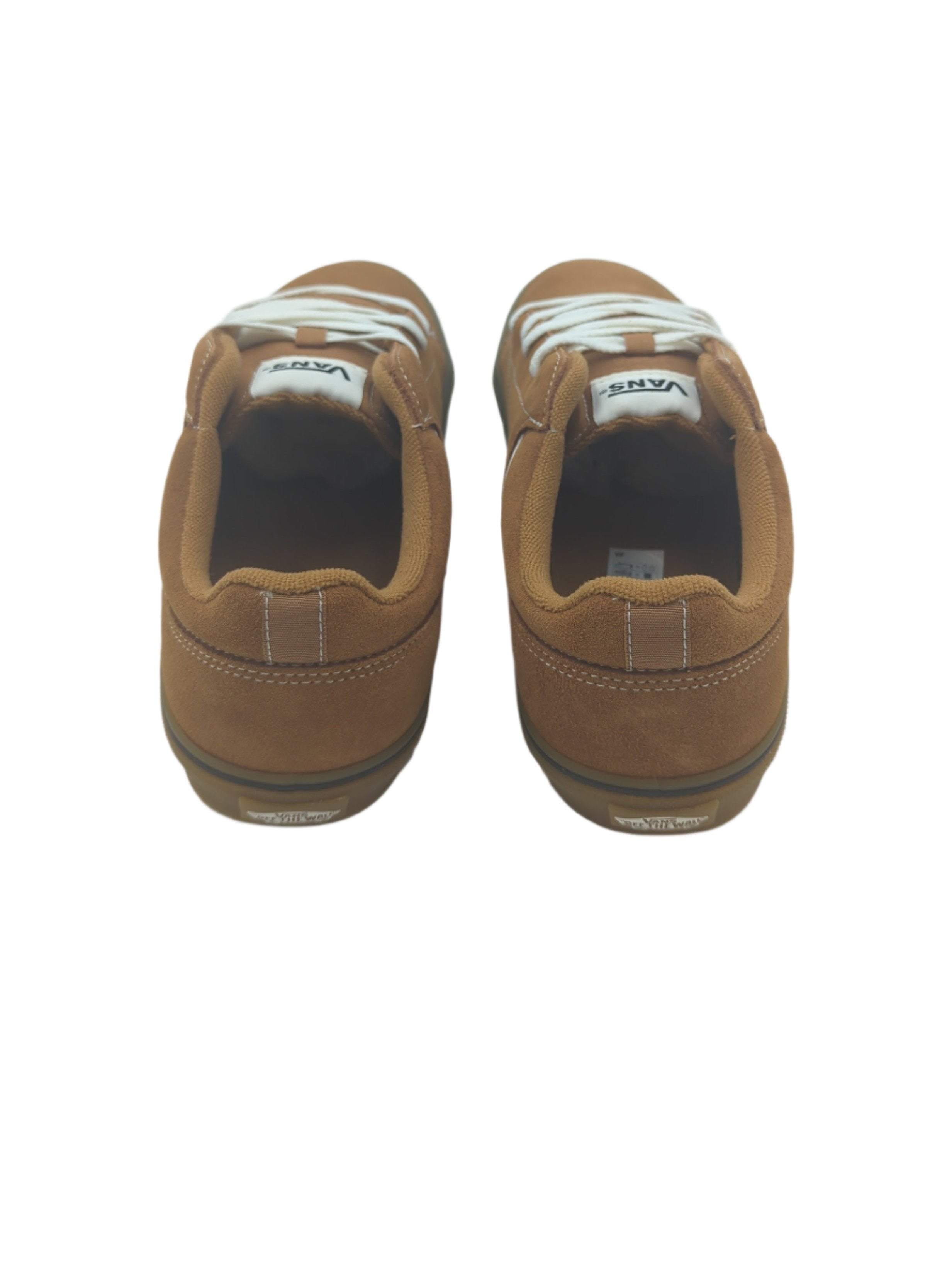 VANS Seldon Brown Suede Trainer BROWN back view