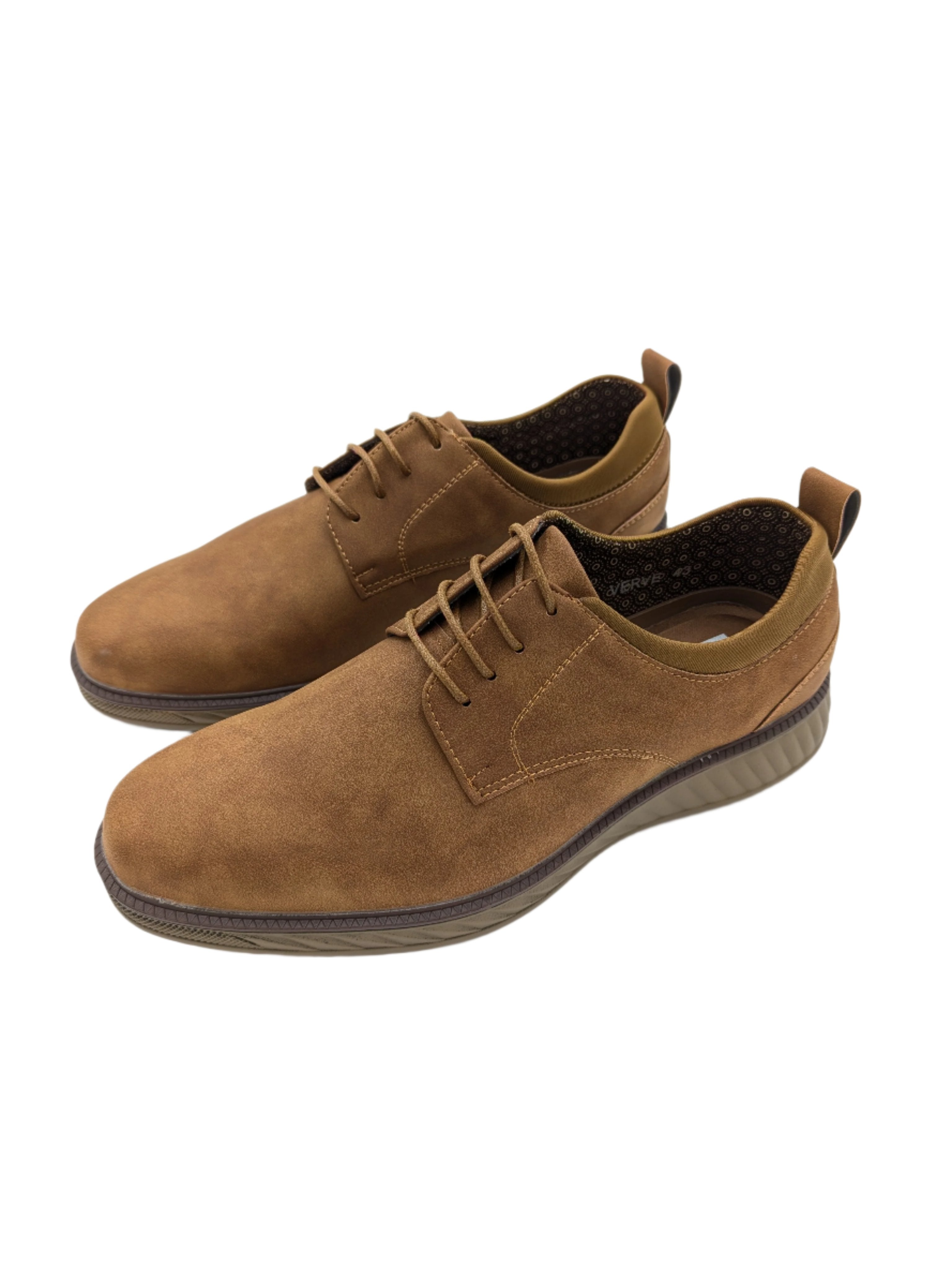 Verve Mens Lace Camel Shoe-Side left view