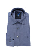 BENETTI Hogan Casual Denim Shirt Denim front view