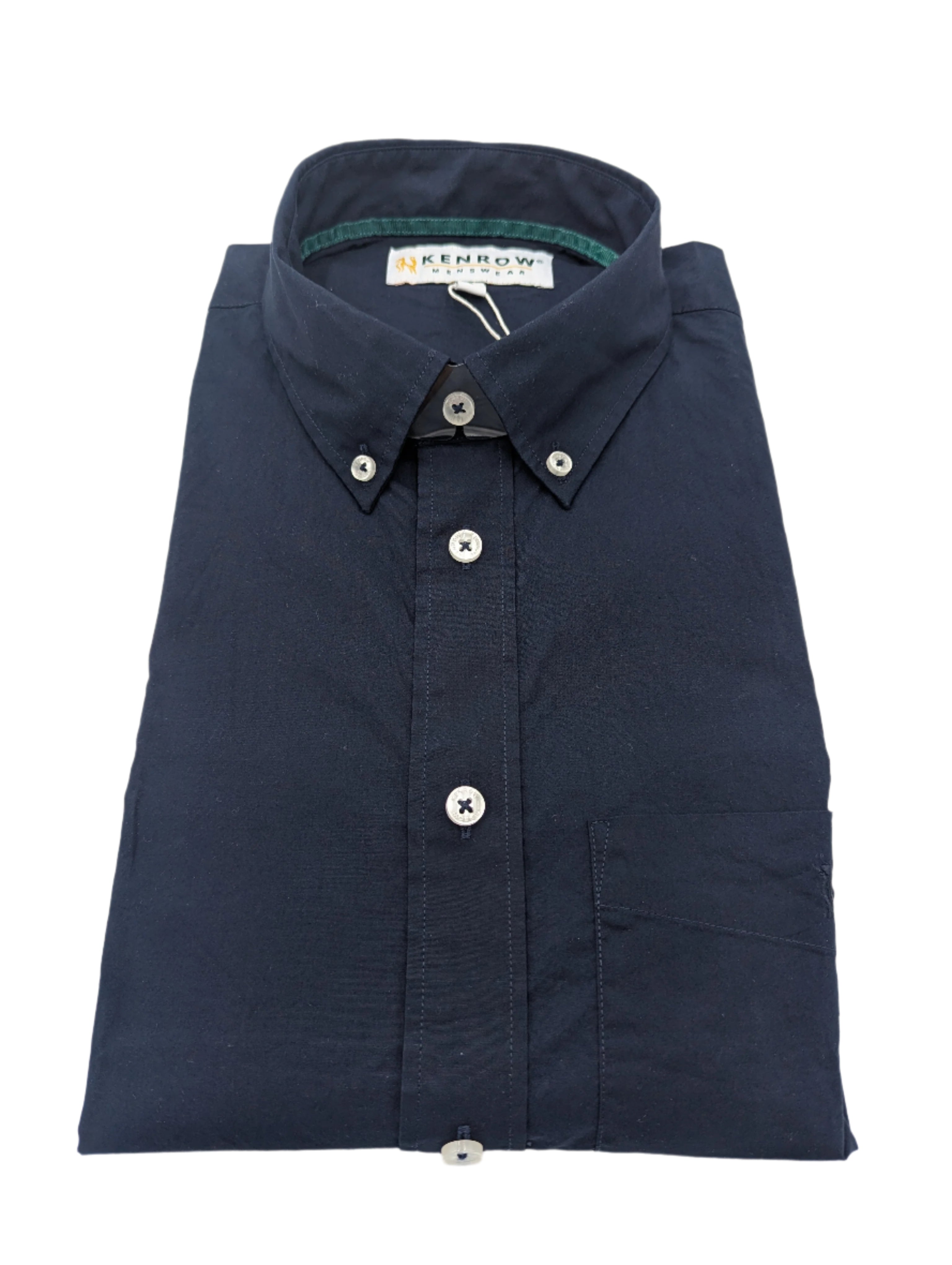 Kenrow Menswear Jace Navy Shirt Navy front view