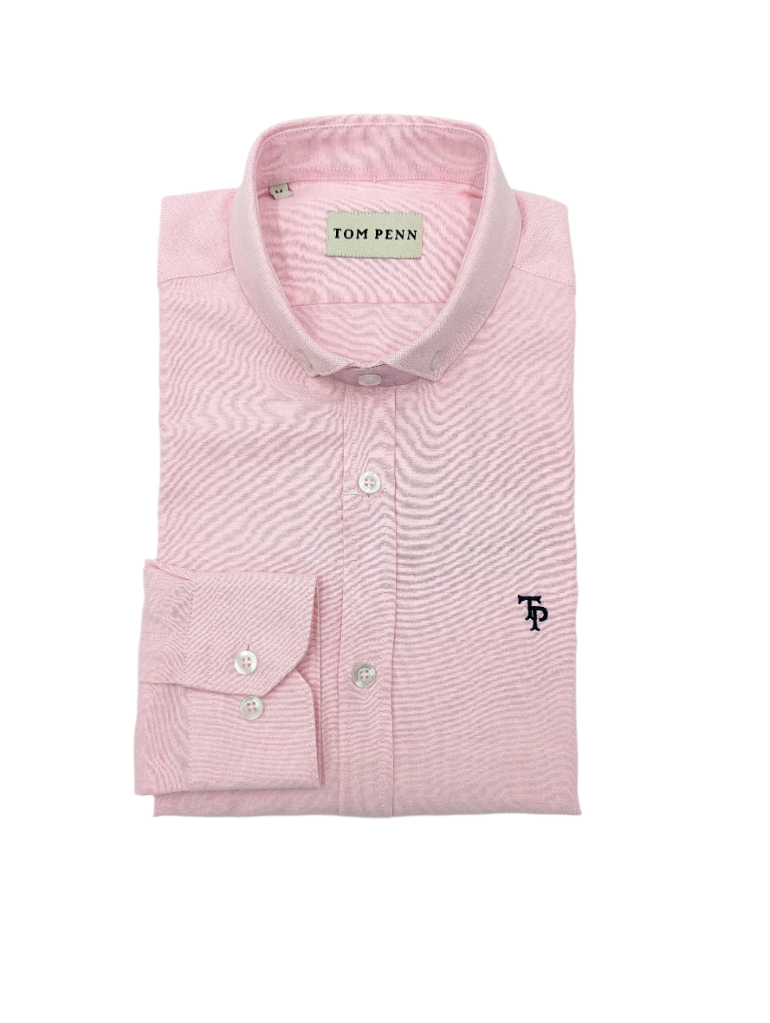 Tom Penn Slim fit Button Down Dark Pink Shirt