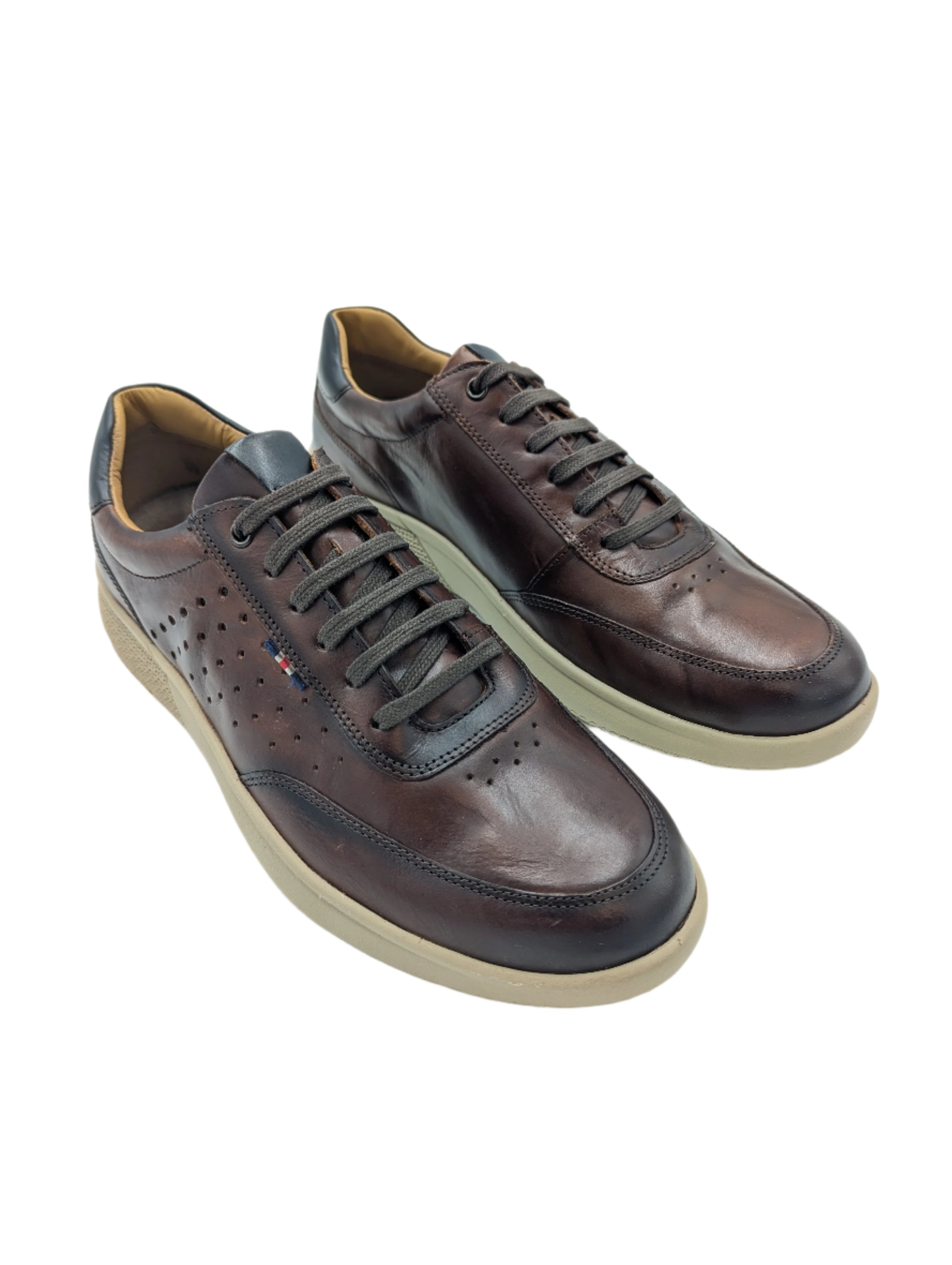 Dubarry Bragg Lace Up Brown Shoe Brown front view