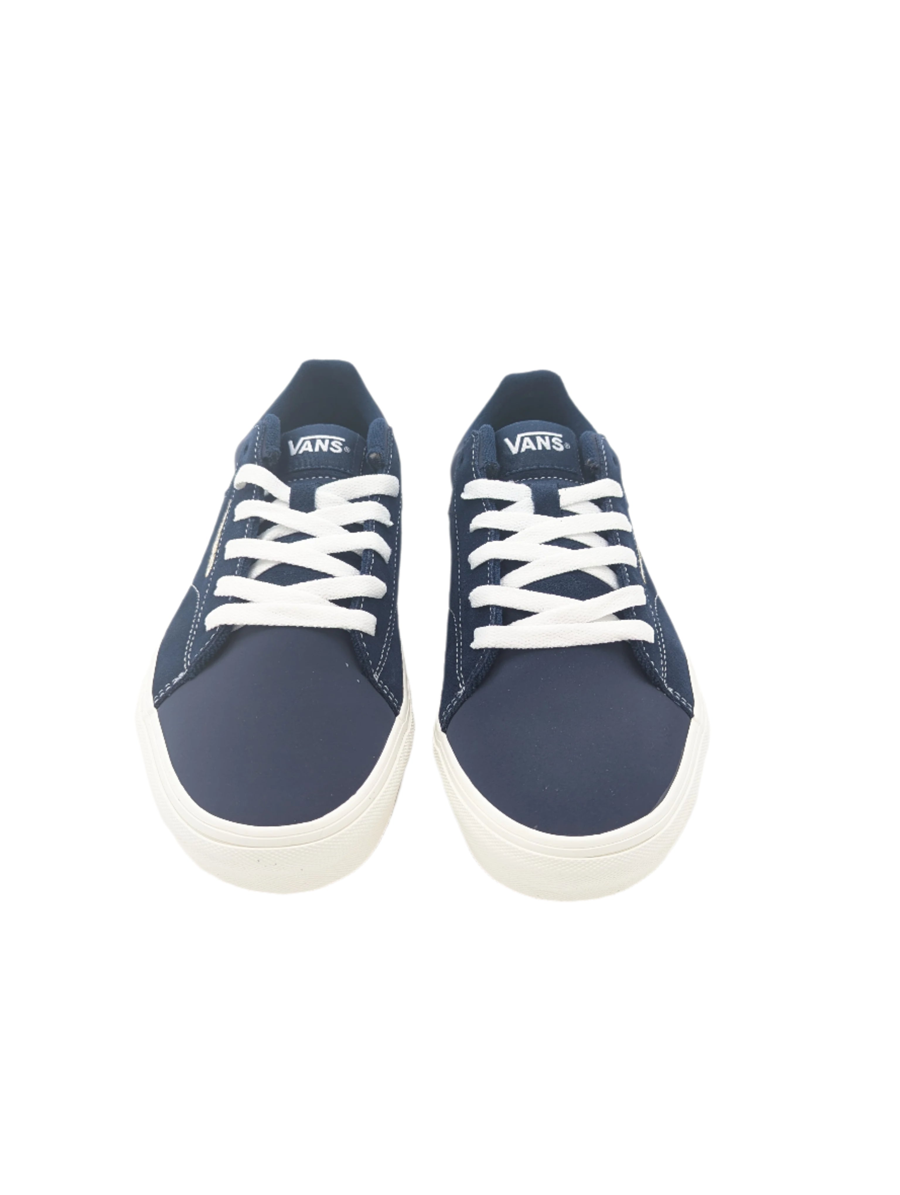 Seldan Sport Suede Dress Blue Trainer-Front view