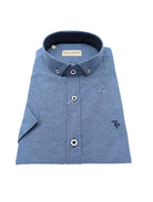 tom penn SS Oxford Denim Shirt Denim detail view